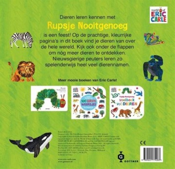 9789025779283 eric carle de 100 eerste dieren 9789025779283 uitgeverij gottmer 9789025779283 achterkant