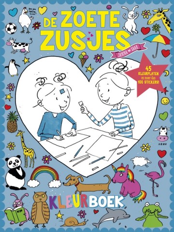 9789043935678 zoete hanneke de   zoete zusjes kleur  en stickerboek 9789043935678