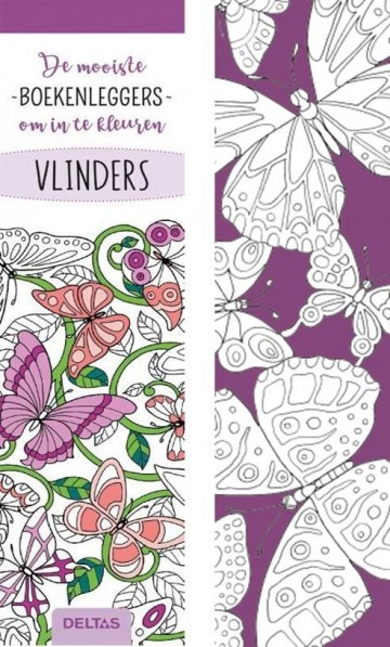 9789044766073 de mooiste boekenlegger om in te kleuren vlinders 9789044766073front complee deltas