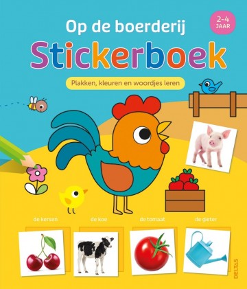9789044768916 op de boerderij stickerboek 2 4 jaar 9789044768916