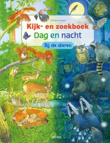 9789044773149 kijk  en zoekboek   dag en nacht bij de dieren 9789044773149