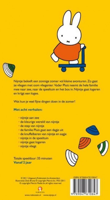 9789047610847 bruna dick   zomer met nijntje   zon zee zand 9789047610847