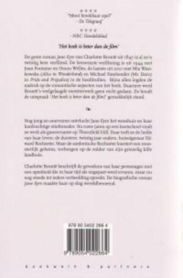 9789054022664 charlotte bronte jane eyre 9789054022664 back achterkant