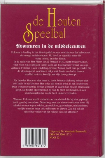 9789055601370 henk koesveld de houten speelbal 9789055601370 achterkant