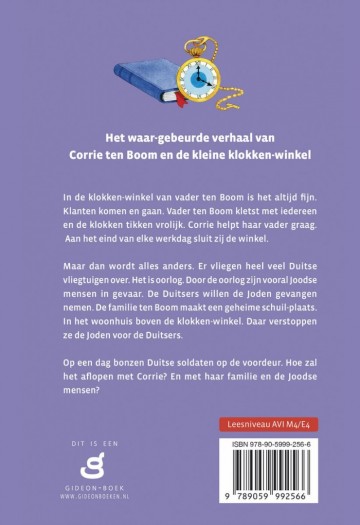 9789059992566 corrie ten boom alle klokken zijn veilig 9789059992566 klokkenwinkel achterkant