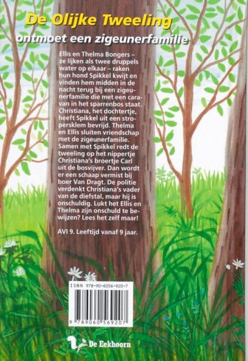9789060569207 peters arja   de olijke tweeling ontmoet een zigeunerfamilie 9789060569207 achterkant