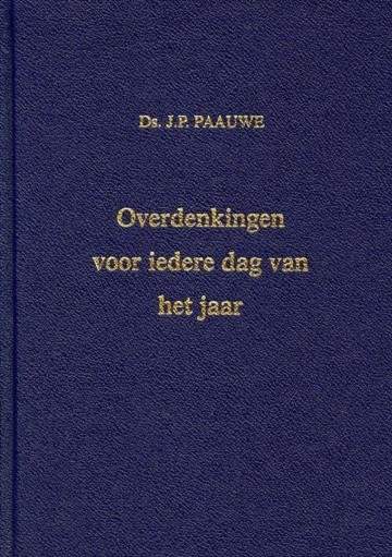 9789072048172 paauwe ds jp   overdenkingen voor iedere dag van het jaar 9789072048172