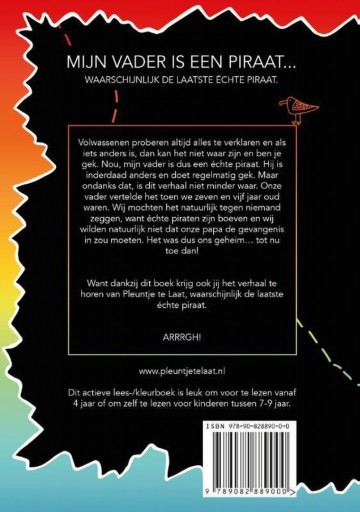 9789082889000 sven de laaf pleuntje te laat piraat schatkaart 9789082889000 achterkant