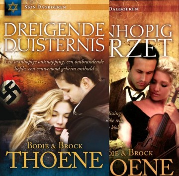 9789085201830 thoene bodie en brock   serie sion dagboeken dreigende duisternis wanhopig verzet 9789085201977
