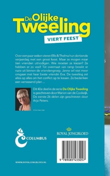 9789085433057 coolwijk marion van de   de olijke tweeling viert feest 9789085433057 columbus uitgeverij jongbloed