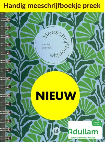 9789402912166 meeschrijfboekje voor de preek terdege ringband 75 paginas 9789402912166 terdege tolle lege numansdorp den hertog de banier gebr koster gebr