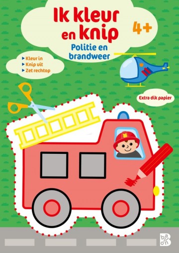 9789403244976 ik kleur en knip politie en brandweer 9789403244976