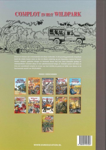 9789491447303 bael steven van   complot in het wildpark 9789491447303 achterkant