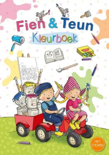 9789493236202 fien en teun kleurboek stickerboek fien en teun 9789493236202
