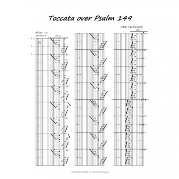 Oeveren, Johan van  - Toccata Psalm 149 (Klavar)