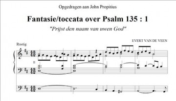Veen, Evert van de - Koraalbewerking Psalm 135