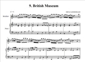 Sanderman, Dick - London Scenes voor (alt) fluit en orgel / piano / klavecimbel