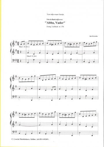 Abba vader liedbewerkingen