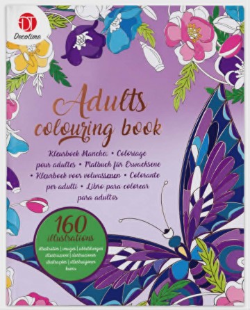 Adults colouring book