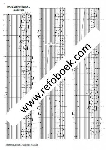 Advent kerst klavar voorbeeld