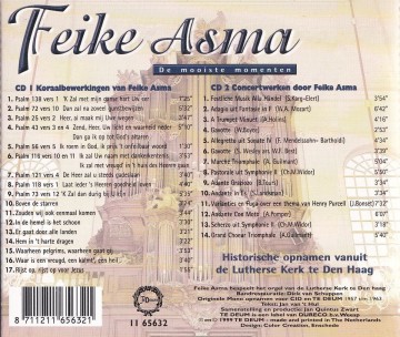 Asma feike   historische orgelopnames de mooiste momenten voorkant achterkant