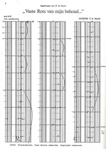 Baan vaste rots klavar   voorbeeld