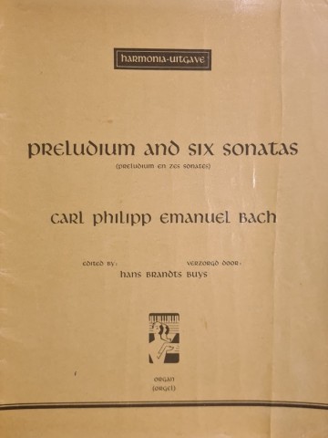 Bach cpe preludium en 6 sonates