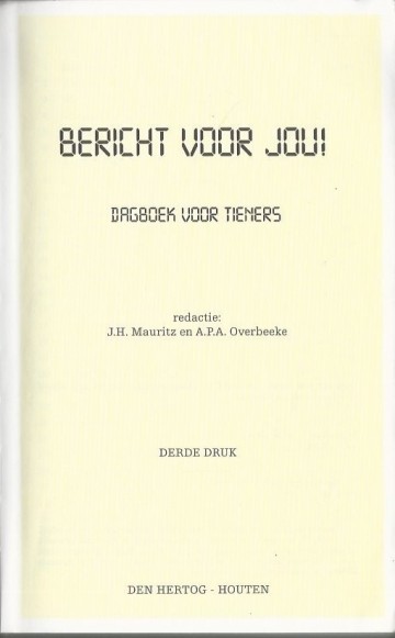 Bericht voor jou dagboek voor  3