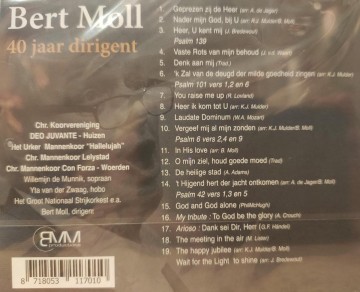 Bert moll 40 jaar dirigent  moll bert  8718053117010 2