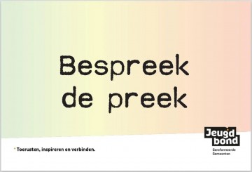 Bespreek de preek fotojpg