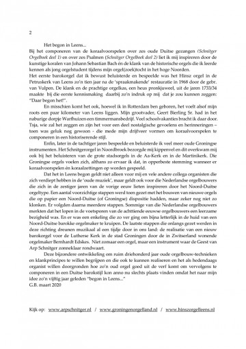 Bierling geert   schnitger orgelboek 2   notenschrift inhoud