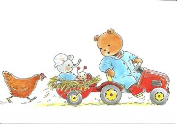 Bobbi ansichtkaart tractor