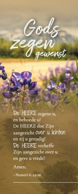 Boekenlegger   gods zegen gewenst   zeer geschikt voor belijdenis