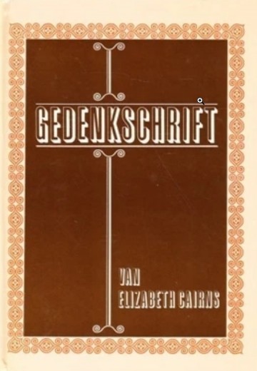 Cairns elizabeth   gedenkschrift