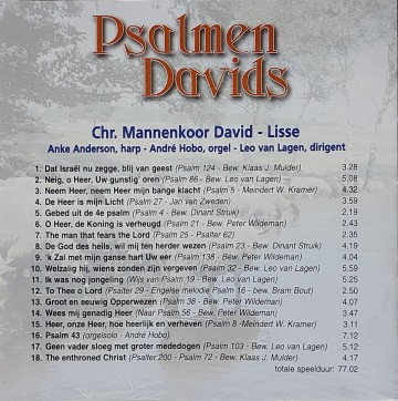 Chr mannenkoor david lisse   psalmen davids inhoud