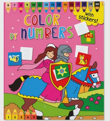 Color by numbers with stickers