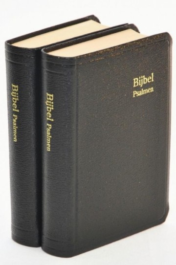 Kleine GBS zakbijbel - D33R - Kunstleer, kleursnee, duimgrepen