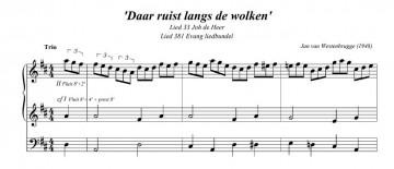 Daar ruist langs dewolken sthenos musica Jan van Westenbrugge bladmuziek