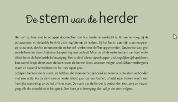 De stem van de herder