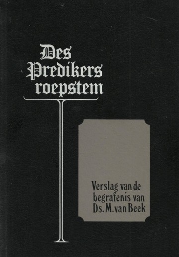 Ds m van beek des predikers roepstem