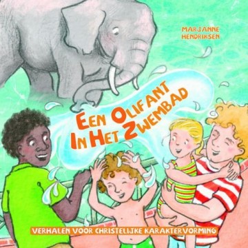 Een olifant in het zwembad nw