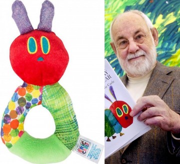 Eric carle 4020972106728 eric carle rupje nooitgenoeg knuffel en rammelaar