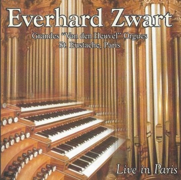 Everhard zwart speelt live op het grande van den heuvel orgues in de st eustache parijs