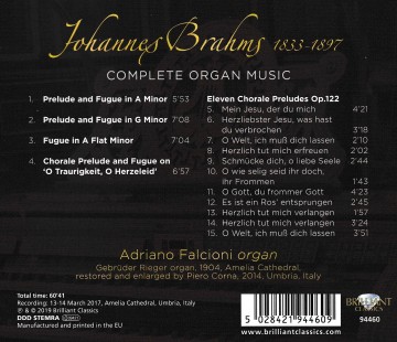 Falcioni adriano   brahms complete organ music   back