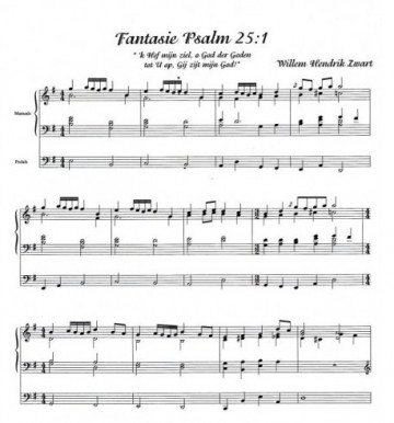 Fantasie psalm 25 wh zwart