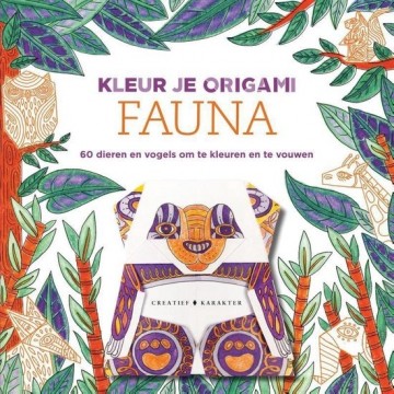 Fauna kleur je eigen origami