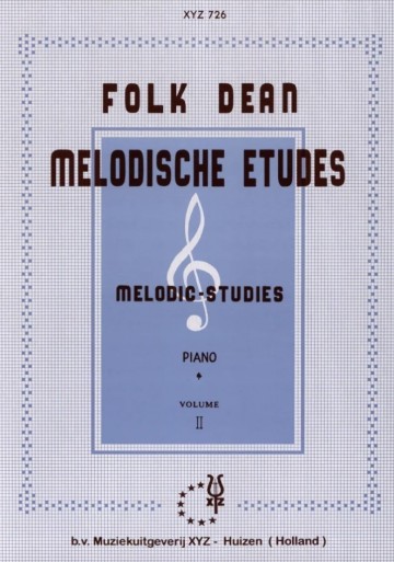 Folk dean melodische etudes voor orgel en piano deel 2