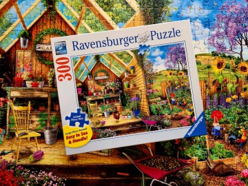 Gardeners getaway 300pc ravensburger jason taylor artist gardeners getaway
