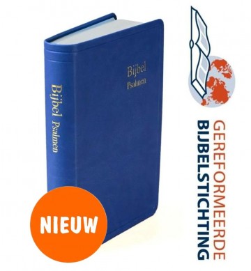 Gbs h31rtbl omslagmet witte rand zakbijbel klein psalmen ritmische zetting 1773 flexibele omslag koker  h31rtbl gbs