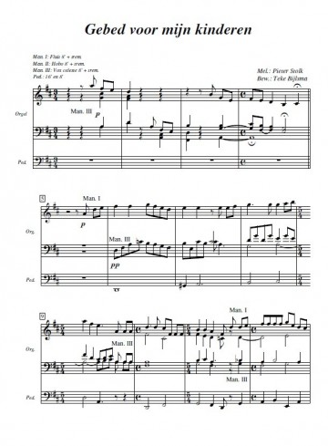 Gebed voor mijn kinderen teke